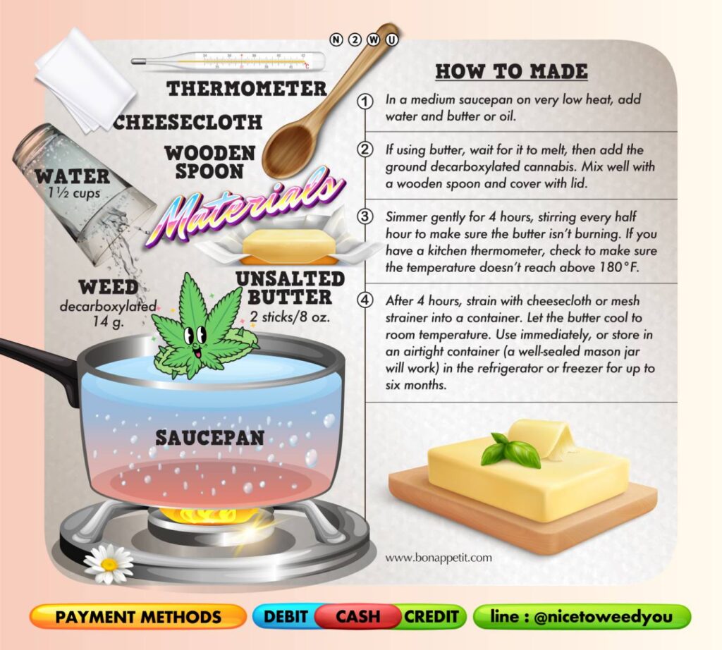 CANNA BUTTER, เนยกัญชา, nice to weed you